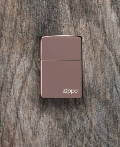 138 ZIPPO ЗажигалкаLogo Classic с покрытием High Polish Rose Gold фото 3