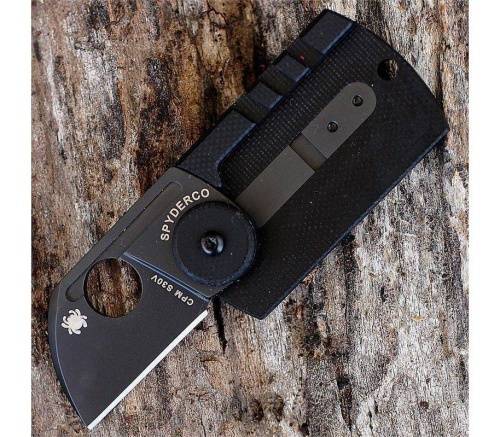 5891 Spyderco Dog Tag Folder Black - 188CFBBKP фото 13