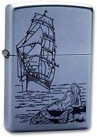  зажигалка ZIPPO Mermaid Satin Chrome