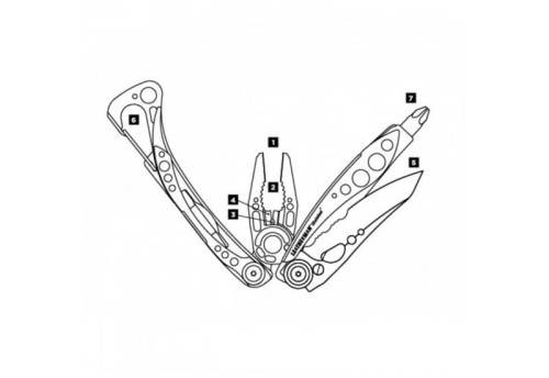 727 Leatherman МультитулSkeletool фото 6