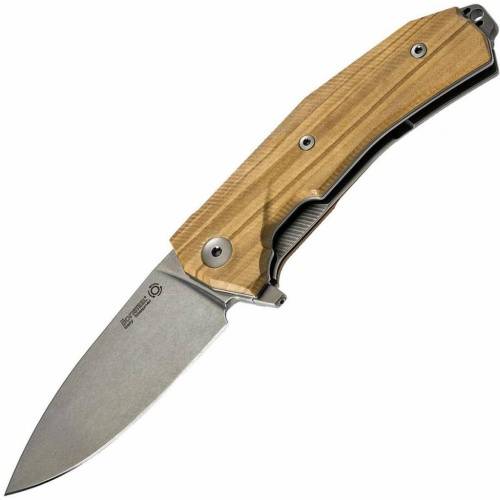 5891 Lion Steel KUR UL Olive Wood Flipper фото 4