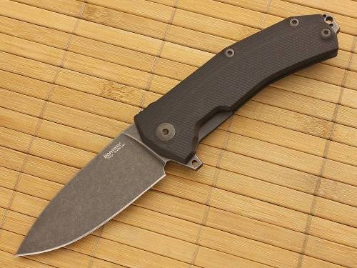 5891 Lion Steel KUR BBK G10 Black Flipper фото 18