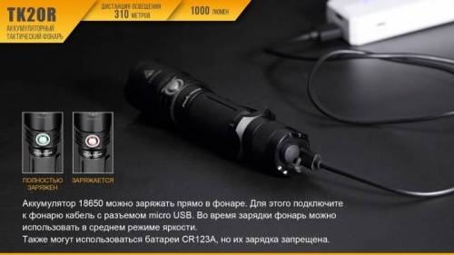 221 Fenix Фонарь тактический Fenix TK20R Cree XP-L HI V3 фото 14