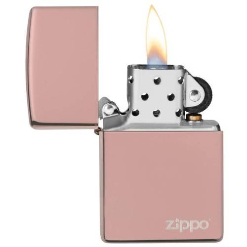 138 ZIPPO ЗажигалкаLogo Classic с покрытием High Polish Rose Gold фото 6