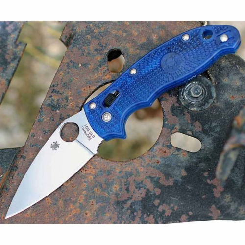 Складной нож Spyderco Manix 2 Lightweight Blue 101PBL2 фото 8