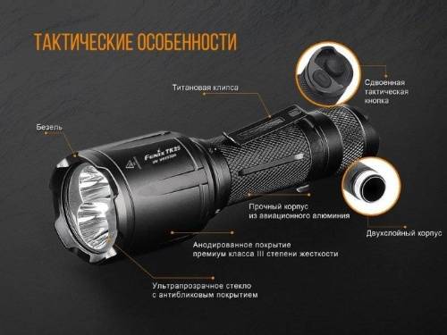 5 Fenix Фонарь тактическийTK25 UV Cree XP-G2 (ультрафиолет) фото 13