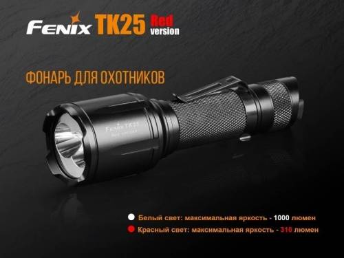 221 Fenix Фонарь тактическийTK25 Red XP-G2 фото 21