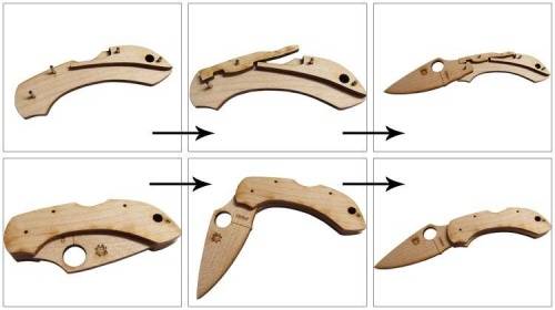 122 Spyderco Сувенирный (дерево) Dragonfly Wooden Kit фото 8