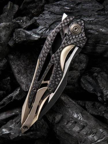 5891 WE Knife Arrakis Champagne carbon фото 2