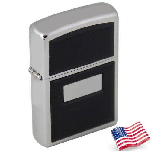 250 ZIPPO Зажигалка ZIPPO Black Ultralite® с покрытием High Polish Chrome