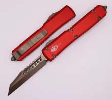  автоматический фронтальный нож Microtech Ultratech Warhound Red Bronze